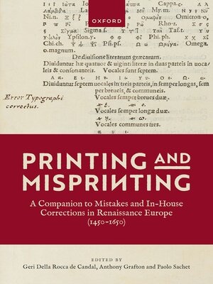 cover image of Printing and Misprinting